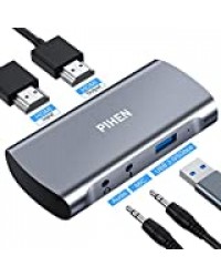 PIHEN - Carte de capture de jeu - 1080p 60 FPS HDMI vers USB3.0 - Enregistreur vidéo / audio - Compatible Windows Linux YouTube OBS OS X Twitch pour PS3, PS4, Xbox One, Xbox 360...