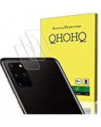 QHOHQ Caméra Arrière Protecteur pour Samsung Galaxy S20 Plus/S20+ 5G Verre Trempé,[4 Pièces] [Dureté 9H] Haute définition Anti-Rayures Protection écran