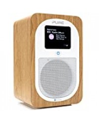 Radio DAB Pure avec Bluetooth – Evoke H3 – radio numérique DAB+/FM – musique sans fil via Bluetooth – écran couleur – double alarme – portable – Walnut
