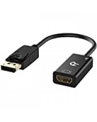 Rankie Adaptateur DisplayPort vers HDMI, Résolution 4K, Noir