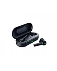 Razer Hammerhead True Wireless - ecouteurs sans Fil (Ecouteurs Intra-auriculaires, Latence Ultra-faible, Hydrofuge, Pilote 13 mm, Prise en Charge Tactile, Bluetooth 5.0, Etui de Chargement)