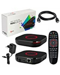 Récepteur IP TV Internet MAG 324 Original Infomir & HB-DIGITAL IPTV SET TOP BOX pour récepteur multimédia (prise en charge de HEVC H.256) + HB Digital HDMI câble
