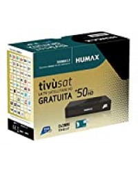 Récepteur satellite DVB-S2 Tivusat Humax Tivumax LT HD-3800S2 avec carte HD Tivusat incluse