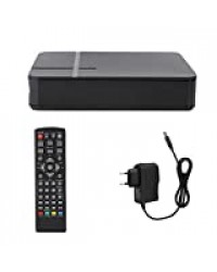 Récepteur TV numérique, Récepteur terrestre WiFi Mini HD DVB-T2 K2, Décodeur TV numérique avec télécommande 100-240V, Interface 3D et minuterie Sommeil + 1000 chaînes de télévision(Prise EUROPÉENNE)