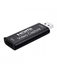 RETYLY Carte de Capture VidéO Carte de Capture VidéO Audio vers USB2.0 Enregistrement 1080P HD Adapté
