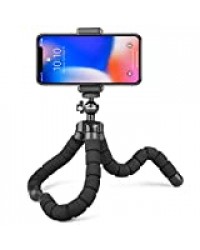 Rhodesy RT-01 Trépied Portable Style Octopus pour iPhone, Tout Smartphone, Camera avec Clip Universel