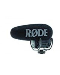 Rode Videomic Pro + Microphone de caméscope avec Fil Noir - Microphones (Microphone de caméscope, -33,6 DB, 20-20000 Hz, Super-cardioïde, 200 Ohm, avec Fil)