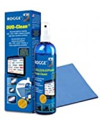 Rogge Kit de nettoyage pour écrans : spray 250mL + chiffon en microfibres