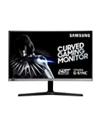 Samsung C27RG50FQU - CRG50 Series - écran LED - incurvé - 27" - 1920 x 1080 Full HD (1080p) - VA - 300 CD/m² - 3000:1-4 ms - 2xHDMI, DisplayPort - Gris foncé/Bleu