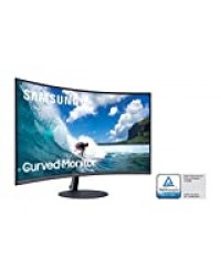 SAMSUNG C27T550FDU Ecran PC Incurvé 1000R, Dalle VA 27", Résolution Full HD (1920 x 1080), 75 Hz, 4ms, AMD FreeSync, Noir