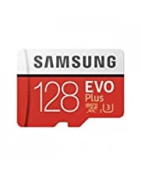 Samsung MB-MC128GA/EU Carte mémoire MicroSD Evo Plus 128G avec adaptateur SD - Rouge/Blanc