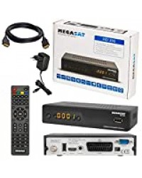 SATELLITEN SAT RECEIVER - HB DIGITAL DVB-S/S2 Set : MEGASAT HD 390 DVB-S/S2 Récepteur + Câble HDMI avec connecteurs plaqués or (HD Ready, HDTV, HDMI, péritel, USB, sortie audio numérique coaxiale)