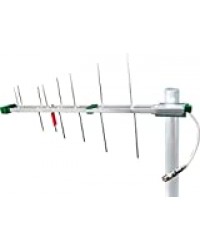 SCHWAIGER -20334- DVBT-2 Antenne extérieure avec amplificateur | antenne extérieure passive | max. Filtre coupe-feu LTE | pour la réception DVB-T | connexion au récepteur DVBT-2 et à la télécommande