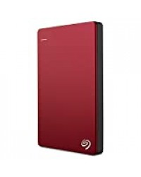 Seagate STDR1000203 Disque Dur externe portable 2,5 Pouces Backup Plus Slim USB 3.0 1 TB Rouge pour Mac et PC