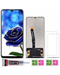 SHANCHU Écran Huawei P30 Lite, LCD Digitizer Vitre Tactile Assemblé Remplacement avec Verre Trempé [Lot de 2]