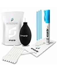 smardy - Kit Nettoyage Camera Sensor Cleaner avec 3X Clean Swab Microfibre 16mm + Rogge® All Natural TFT/LCD/Lens Cleaner sans Alcool - Antistatique 10ml Sprayer + Soufflante + Chiffon Microfibre