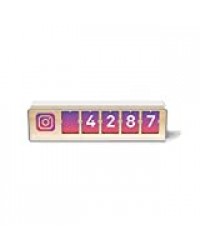 Smiirl - Compteur Instagram - Connexion WiFi en Temps Réel à Votre Compte Instagram Professionnel - Booster de Visibilité et de Fidélité - Design Minimaliste Haut de Gamme - 5 Chiffres
