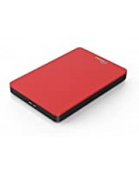 Sonnics 320 GO Rouge Disque dur externe portable USB 3.0 Super rapide Vitesse de transfert pour une utilisation avec un PC Windows, Apple Mac, Xbox One et PS4
