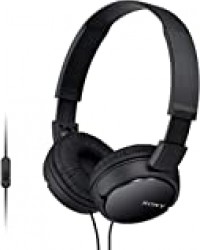 Sony MDR-ZX110APB Casque Pliable avec Microphone - Noir