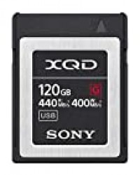 Sony QDG120F Carte mémoire Flash XQD Haute Vitesse 120 Go (128 Go au Format pré)