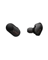 Sony WF-1000XM3 Écouteurs sans fil Bluetooth à Réduction de Bruit True Wireless avec boitier de rechargement compatibles iOS et Android, Noir, avec Amazon Alexa Intégrée