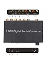 SOUTHSKY 5.1CH Convertisseur DAC Prise en Charge du décodeur Audio Dolby AC-3 DTS Numérique Optique Coaxial Toslink vers RCA 3.5mm Prise en Charge 2.0CH pour XBOX360