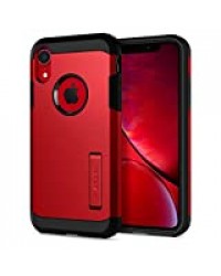 Spigen Coque iPhone XR [Tough Armor] Protection Ultime [US Military Grade] et [Air Cushion] Coque Compatible avec iPhone XR - Rouge