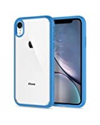 Spigen Coque iPhone XR [Ultra Hybrid] Bumper Bleu Renforcé Souple, Dos Transparent Rigide, Protection AIR Cushion aux 4 Coins, Coque Compatible avec iPhone XR - Bleu