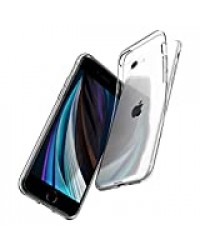 Spigen Liquid Crystal Coque iPhone Se 2020 iPhone 8/7 Transparente Souple TPU Compatible avec iPhone 7/8/SE 2020- Crystal Clear