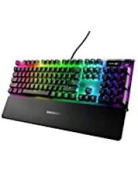SteelSeries Apex Pro – Clavier de Gaming Mécanique – Switch à Technologie OmniPoint – Écran OLED Display – Agencement Anglais QWERTY