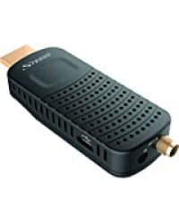 STRONG SRT82 Stick HDMI TNT Full HD -DVB-T2 - Compatible Hevc265 - Récepteur/Tuner TV avec Fonction Enregistreur (HDMI, péritel, USB, Dolby Digital Plus) - Noir