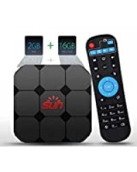 Sun Box Récepteur 4K UHD, Version 2020 IP TV Box 1600 Chaînes avec Tous Les Programmes. Câble HDMI + Câble LAN + Télécommande.(Aucun Frais supplémentaire après l'achat).