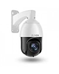 SUNBA IP PoE + H.265 HEVC Mini caméra de Surveillance PTZ 1080p Grande Vitesse, Zoom Optique 20X, Mise au Point Automatique, Usage en extérieur, Vision Nocturne à 100 m (405- D20X)