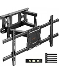 Support Mural TV pour écrans 37-70 Pouces LED LCD Plasma et courbé Support TV Inclinable et orientable, VESA 200x100-600x400