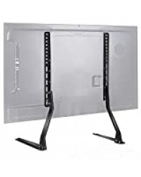 Support TV Pieds Perlegear sur Table avec Hauteur Ajustable pour Télé de 37 à 70 Pouces Ecran Plat/LED/Plasma－Supporte 50KG/VESA Max 600 x 400 mm