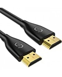 Syncwire Cable HDMI 2.0 - 2M Cordon HDMI 4K Ultra HD Haut Débit 18Gbps Compatible avec Fire TV, Apple TV, Ethernet, Video 4K UHD 2160p, HD 1080p, 3D, Xbox, PlayStation, PS3, PS4, PC - Noir