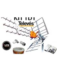 TELEVES ANTENNE HD KIT 149902 20MT TELEVES 5795 CÂBLE PLAT CONNECTEURS ANTENNE TYPE F ET IEC