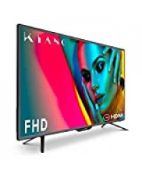 Téléviseur Kiano Slim TV 40 Pouces [100 cm Full HD] (Triple Tuner, DVB-T2, CI+) Lecteur Multimédia Via Port USB, Téléviseur 40 Pouces TV 40 (PVR, Dolby Audio, HDMI, LED, Direct LED, FHD) Énergétique A