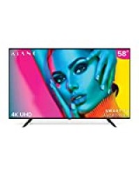 Téléviseur Kiano SlimTV 58" [147 cm, SmartTV, 4K UHD] Multimedia USB (Dolby Audio, PVR, Triple HDMI, 8.5 ms, LED, Direct LED, HD) Classe énergétique A