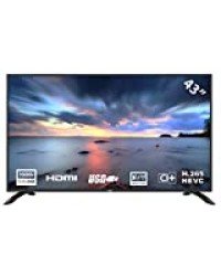 Téléviseur LED HKC 43F3 de 109 cm (43 pouces) (Full HD, triple tuner, CI +, HDMI, lecteur multimédia via USB 2.0) [classe énergétique A]