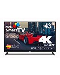 Téléviseur NPG LED 43" 4K UHD Smart TV Android 9.0 HDR WiFi PVR Dolby Digital+