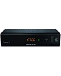 THOMSON DVB-T2 Récepteur HD numérique Freenet TV Récepteur d'antenne, HEVC H.265, HDMI, USB, SCART, Dolby, Display - Noir Design Compact Noir