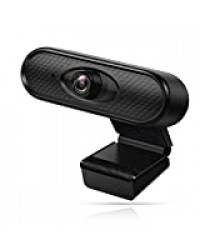 Timoom Webcam 1080P Full HD pour PC, Micro Antibruit Caméra Web USB avec Auto Focus pour Chat Vidéo et Conférence, Compatible avec Windows 10, 8, 7, XP (X30 Noir)