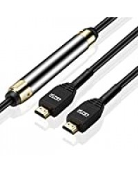 TNP Câble HDMI (75 FT) avec Booster-Câble de HDMI rallonge Longue Haute Vitesse Signal intégré 18 Gbps 4K Full HD 1080P Ethernet connecteur plaqué Or pour HDTV projecteur d'ordinateur Apple TV