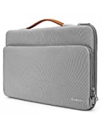 tomtoc 14-15’’ Housse Sacoche de Protection Ordinateur pour MacBook Pro 15(A1990/A1707), 2020 New Dell XPS 15, Surface Laptop 3, Lenovo Ideapad 120s, ASUS Vivobook E402WA, HP Chromebook 14, Gris