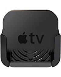 TotalMount Support pour l’Apple TV 4 / TV 4K avec un adaptateur pour les anciennes Apple TV 2 et 3 - Noir