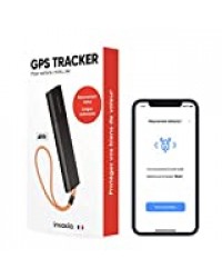 Tracker GPS Invoxia sans Carte SIM avec Alerte Antivol en Temps Réel et Longue Autonomie - Abonnement Inclus - Suivi Voiture, Moto, Scooter, Sac, Enfant, Personne Âgée, Objets de Valeur