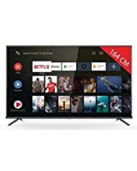 TV LED 4K 164 cm TCL 65EP663 - Téléviseur LCD 65 pouces - TV Connectée : Smart TV - Androit TV - Netflix - Tuner TNT/Câble/Satellite