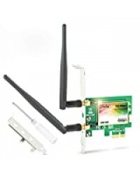 Ubit AC 1200Mbps Carte WiFi avec Bluetooth 4.2 Double Bande 5GHz sans Fil Carte WiFi PCIE pour PC Supporte Windows7,8,10