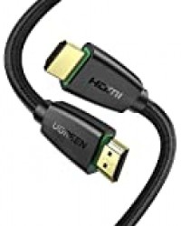 UGREEN Câble HDMI 4K Ultra HD Cordon HDMI 2.0 Haute Vitesse par Ethernet en Nylon Tressé Supporte 3D HDR Retour Audio Compatible avec Lecteur Blu Ray Xbox 360 PS4 PS3 PC Ampli TV 4K Écran (3m)